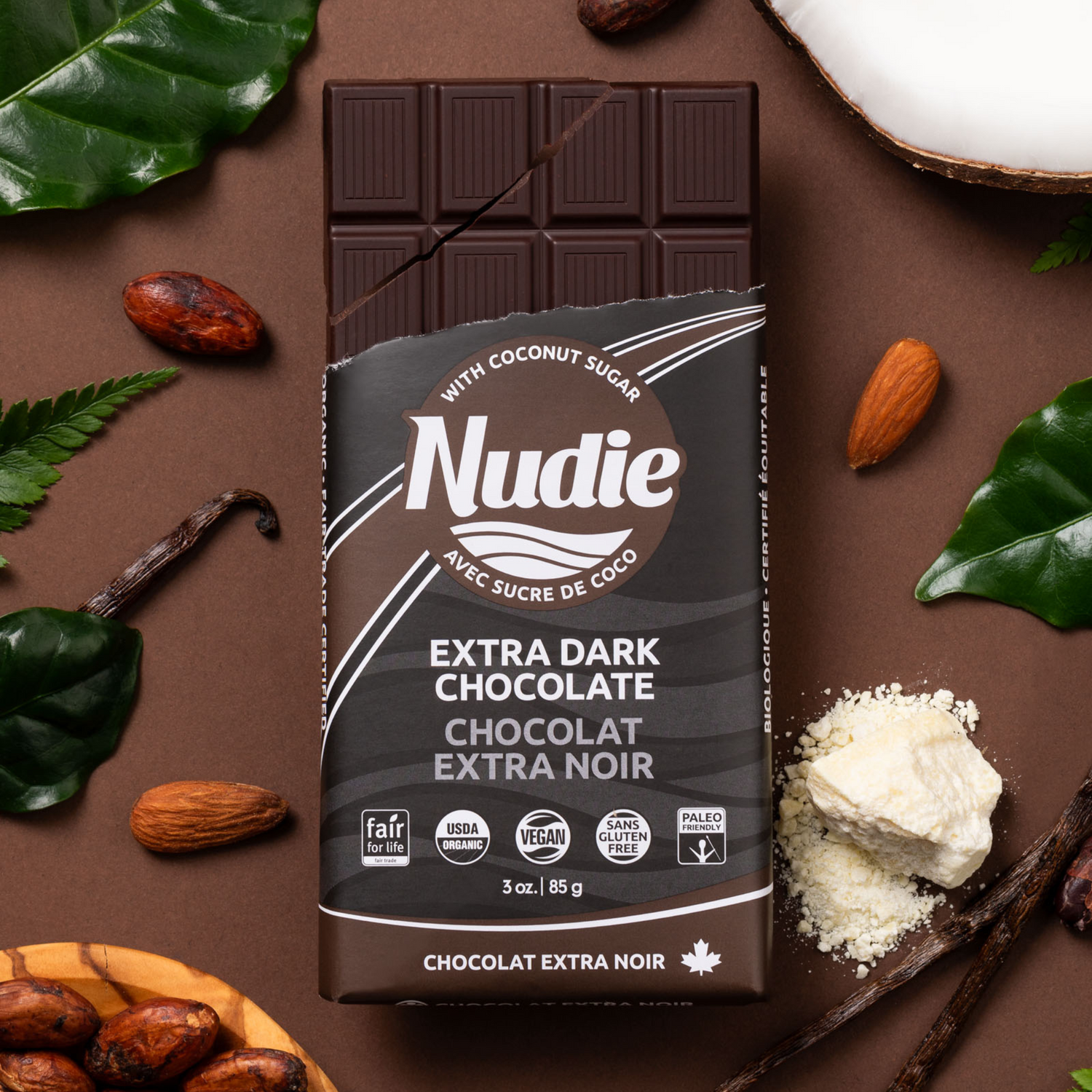 NUDIE Extra Dark Chocolate (85gms)