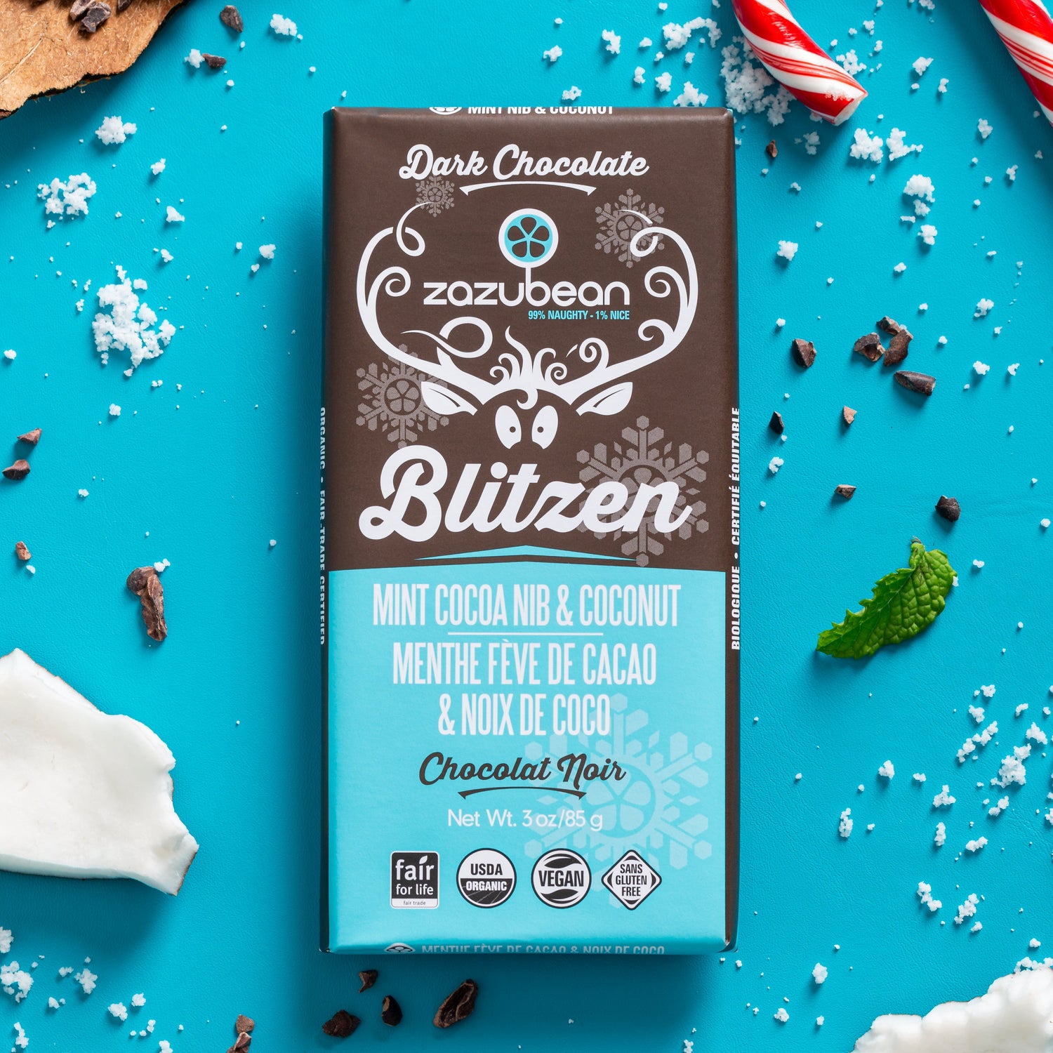 BLITZEN Mint Cocoa Nib & Coconut (85gms)