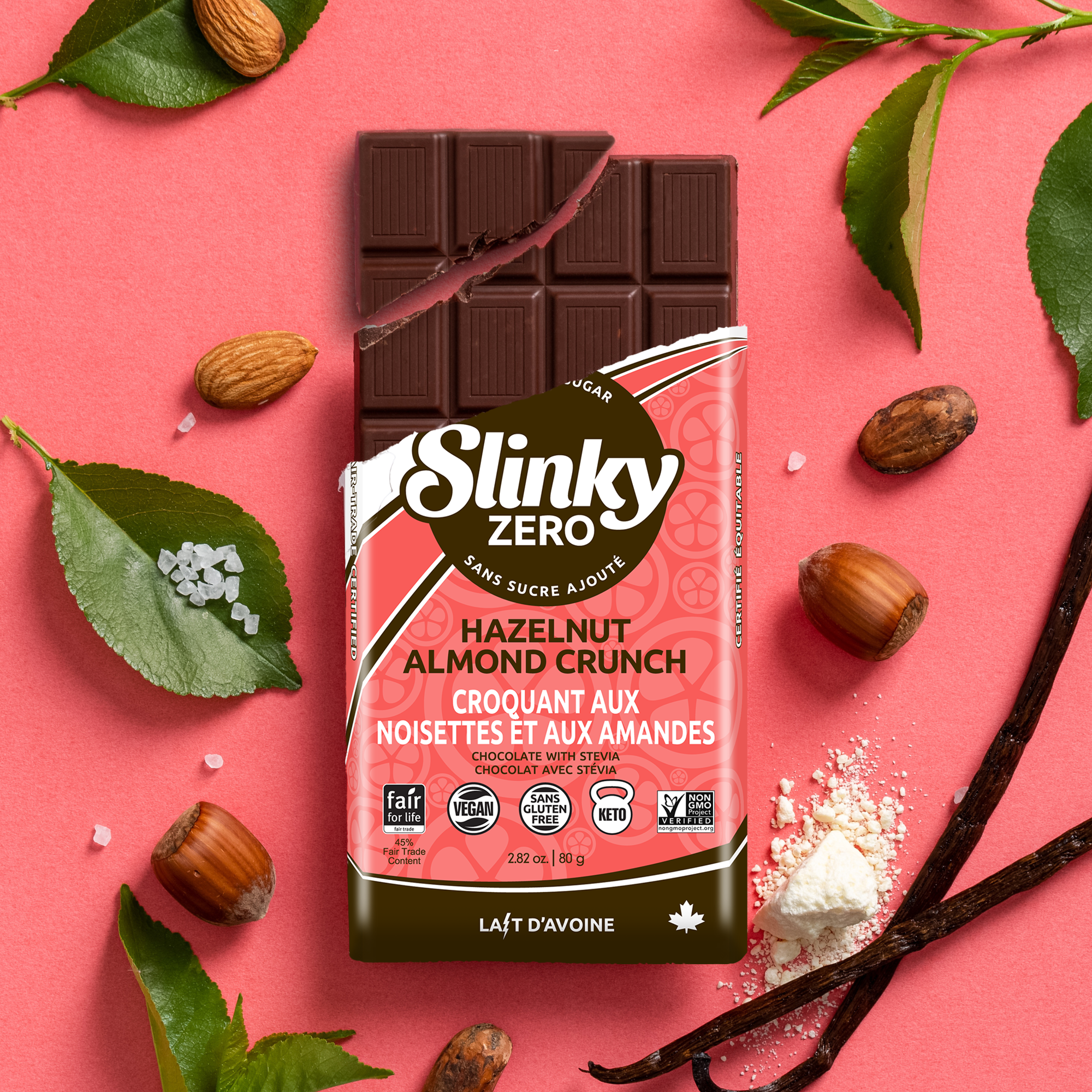 SLINKY Hazelnut Almond Crunch (80g)