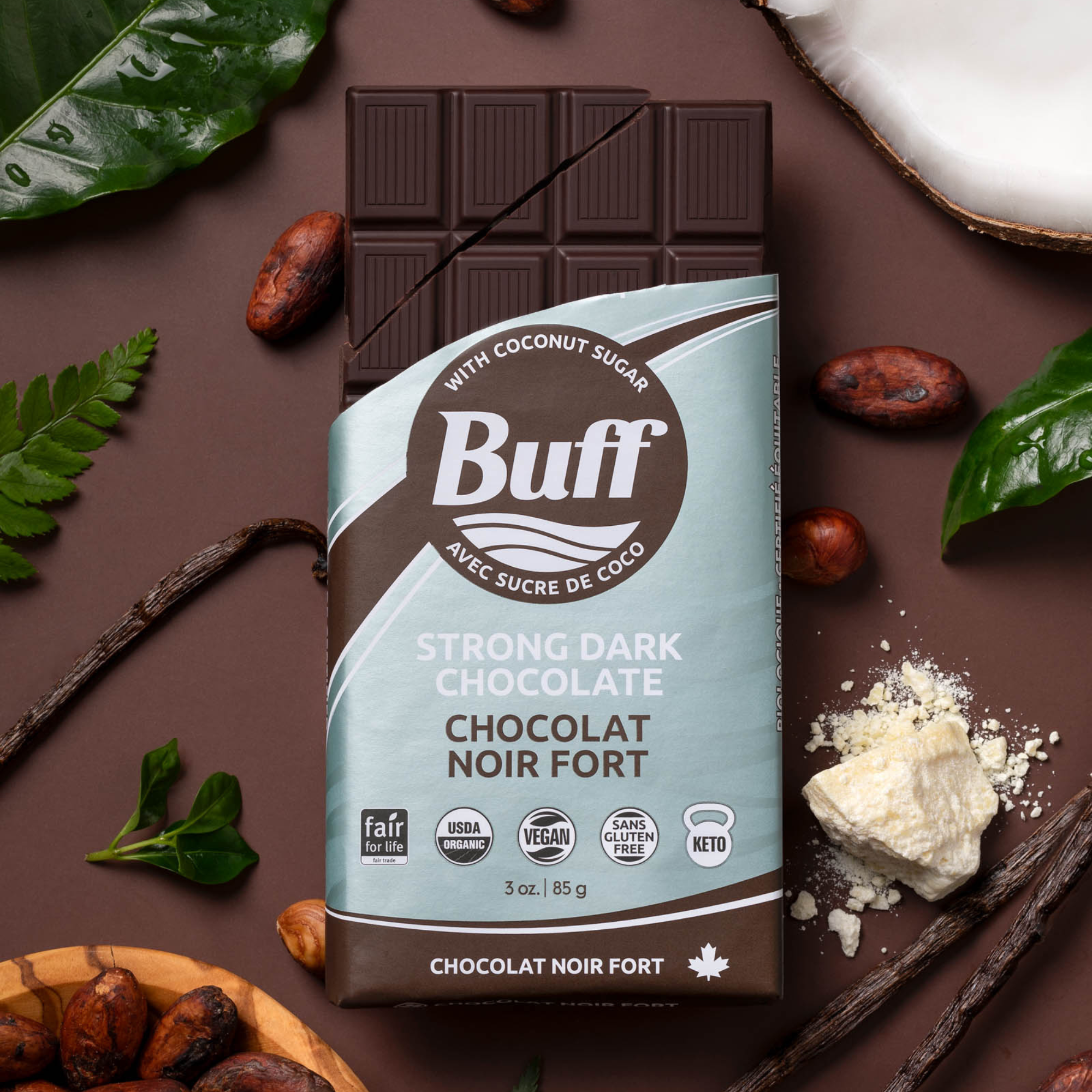 BUFF Strong Dark Chocolate (85gms)
