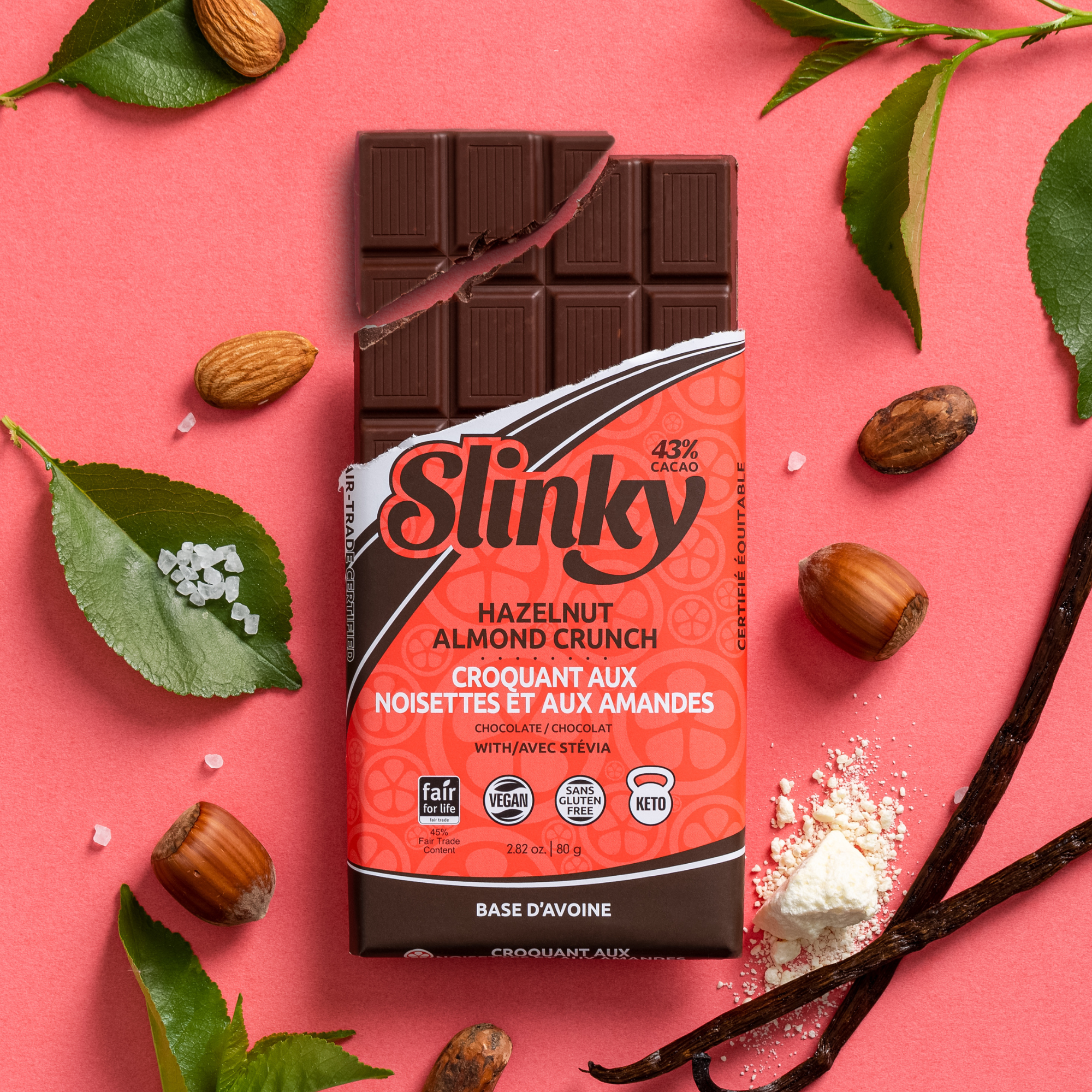 SLINKY Hazelnut Almond Crunch  (80gms)