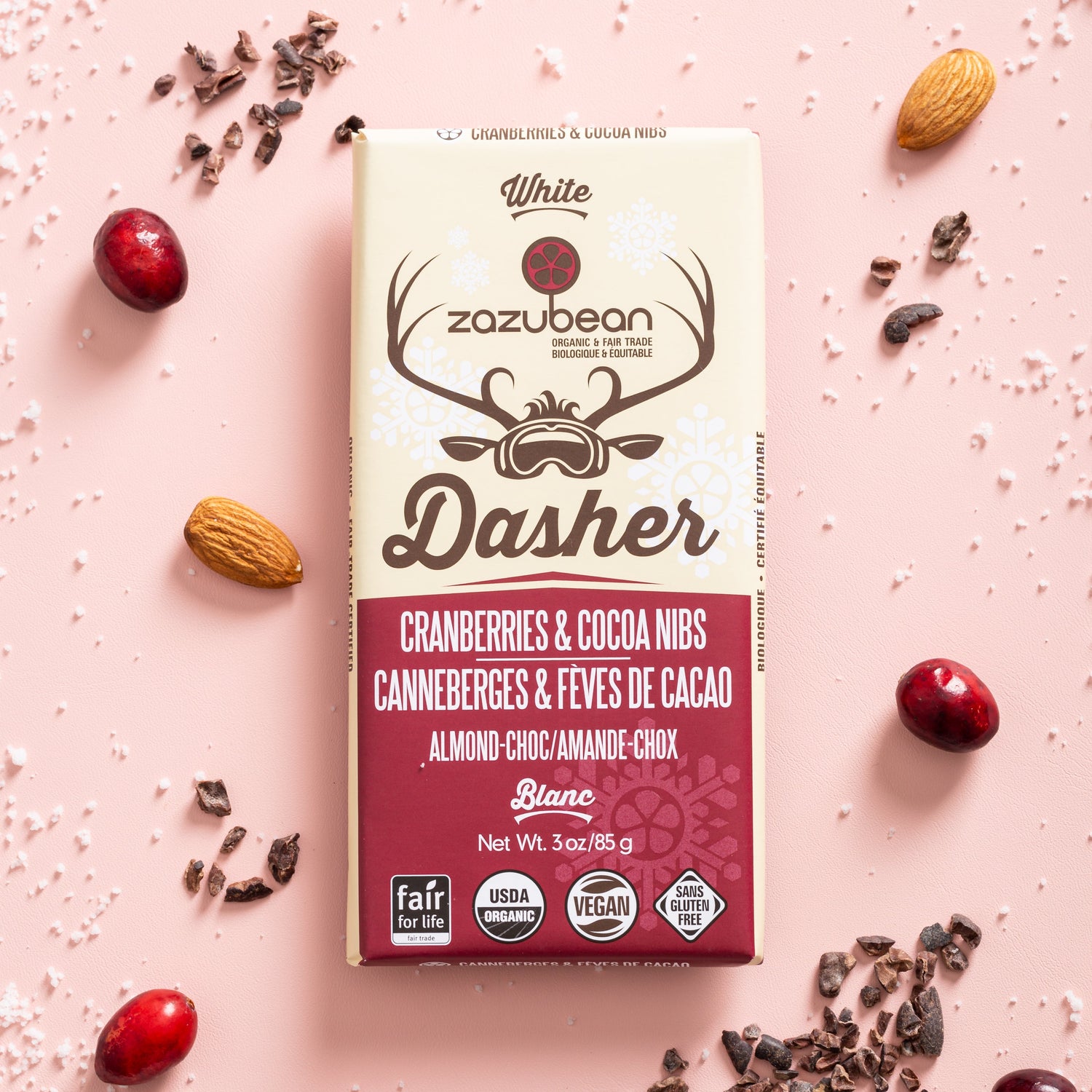 DASHER Cranberries &amp; Cocoa Nibs (85gms)