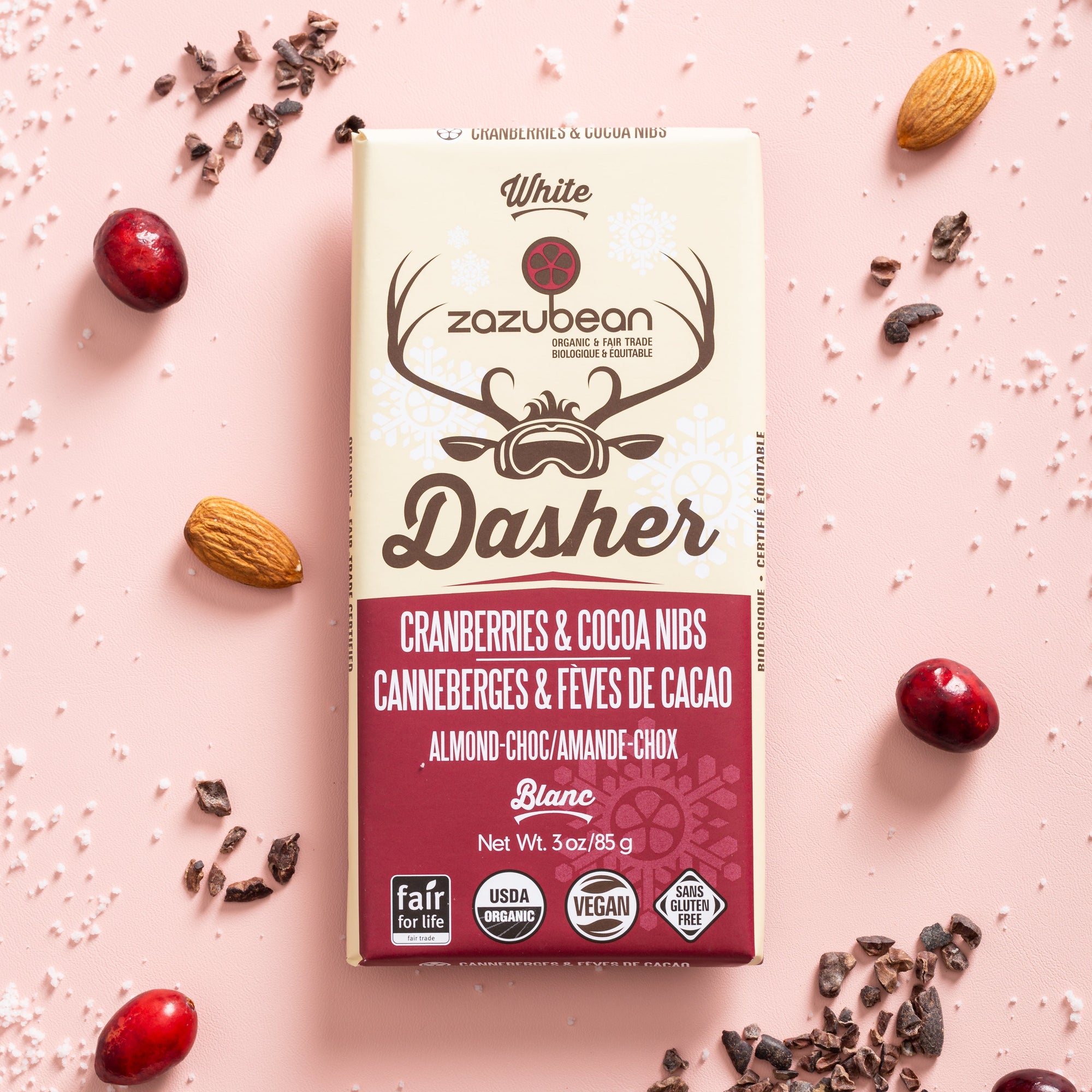 DASHER Cranberries &amp; Cocoa Nibs (85gms)